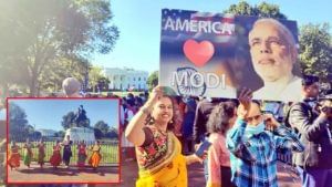 Modi Visit to US: మోడీ రాకతో వైట్ హౌస్ ముందు పండగ వాతావరణం.. కూచిపూడి నృత్యాలతో భారతీయుల సంబరాలు!