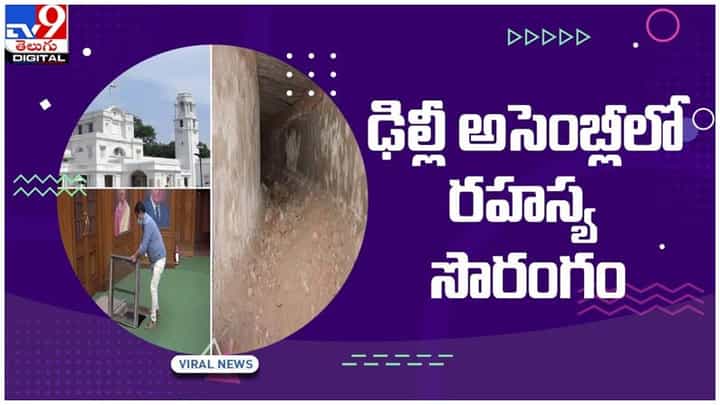 Mysterious Tunnel: ఢిల్లీ అసెంబ్లీలో భారీ సోరంగం.. ఆ టన్నెల్ ఎవరు తవ్వారు..?? వీడియో Mysterious Tunnel: ఢిల్లీ అసెంబ్లీలో భారీ సోరంగం.. ఆ టన్నెల్ ఎవరు తవ్వారు..?? వీడియో