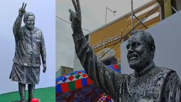 PM Narendra Modi: తెనాలికి మరో ఖ్యాతి.. ఐరన్ స్క్రాప్తో ప్రధాని మోడీ భారీ విగ్రహం.. సూర్య శిల్పశాలలో..