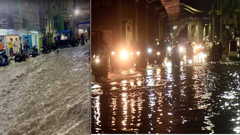 Hyderabad Rain: భాగ్యనగరంలో భారీ వర్షం.. దారులన్నీ గోదారులే. ఏకంగా మూడు గంటలపాటు.