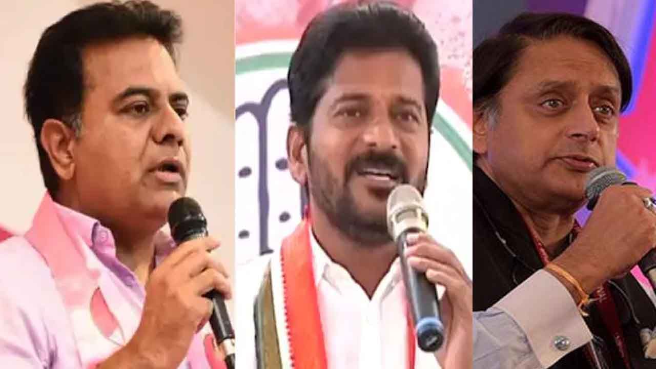 Revanth Reddy: కేటీఆర్ ట్విట్.. క్షమాపణలు చెప్పిన రేవంత్ రెడ్డి.. చివరకు శశి ధరూర్ ఏమన్నారంటే..?