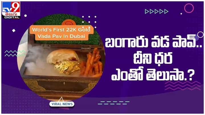 Viral Video: బంగారు వడ పావ్.. కావాలా నాయనా..?? రేట్ ఎంతో తెలుసా..?? వీడియో Viral Video: బంగారు వడ పావ్.. కావాలా నాయనా..?? రేట్ ఎంతో తెలుసా..?? వీడియో