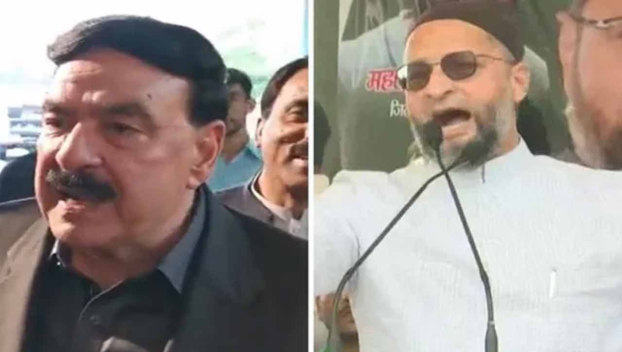 Asaduddin Owaisi: పాక్ మంత్రి రషీద్ ఓ పిచ్చివాడు.. మా పెద్దలు పాకిస్థాన్ వెళ్లనందుకు మేము అదృష్టవంతులం అంటున్న ఒవైసీ