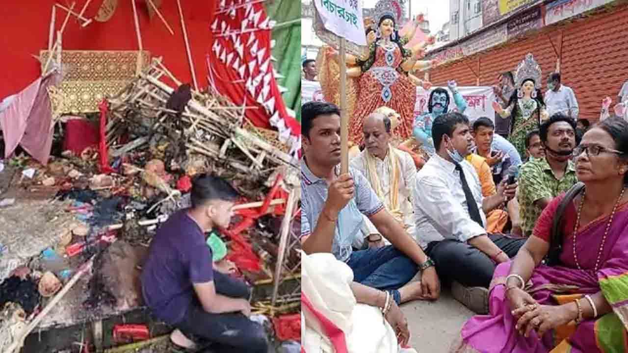 Bangladesh: బంగ్లాదేశ్‌లో దుర్గ పూజా మందిరాలపై దాడులు.. ముగ్గురి కాల్చివేత!
