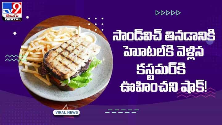 Viral Video: సాండ్విచ్ తినడానికి హోటల్కి వెళ్లిన కస్టమర్కి ఊహించని షాక్.. ఆర్డర్ చూసి ఫ్యూజులు ఔట్.. వీడియో Viral Video: సాండ్విచ్ తినడానికి హోటల్కి వెళ్లిన కస్టమర్కి ఊహించని షాక్.. ఆర్డర్ చూసి ఫ్యూజులు ఔట్.. వీడియో