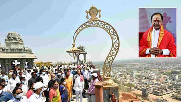 CM KCR - Yadadri: తెలంగాణలో మరో మహాఘట్టం.. ఇవాళ యాదాద్రి వెళ్తున్న సీఎం కేసీఆర్.. పునఃప్రారంభానికి ముహూర్తం..