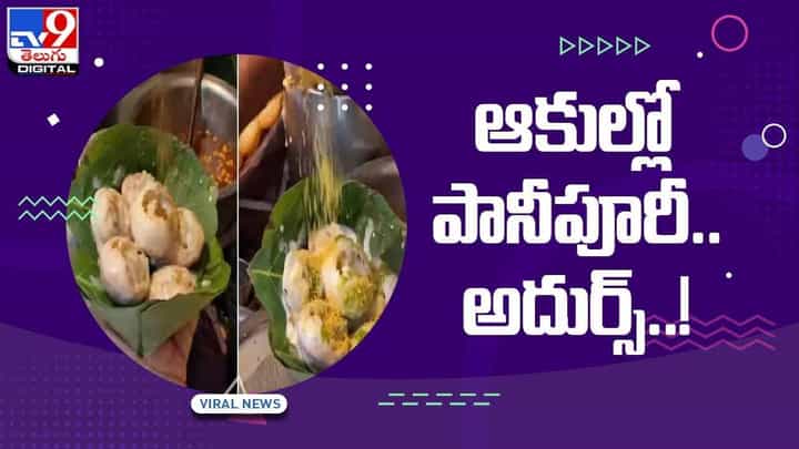 సూపర్బ్ కాన్సెప్ట్.. విస్తరాకుల్లో పానీపూరీ.. అదుర్స్..! వీడియో సూపర్బ్ కాన్సెప్ట్.. విస్తరాకుల్లో పానీపూరీ.. అదుర్స్..! వీడియో