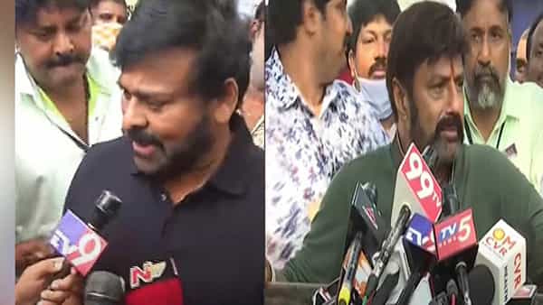 MAA Elections 2021: పోలింగ్ కేంద్రంలో మెగాస్టార్, బాలయ్య.. ఎవరు గెలుస్తారని చెప్పారంటే..
