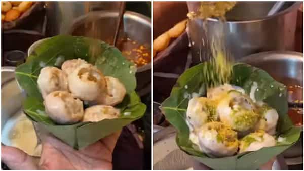 Gol gappas in leaf: విస్తరాకుల్లో పానీపూరి విక్రయం...సూపర్బ్ కాన్సెప్ట్ అంటోన్న నెటిజన్లు