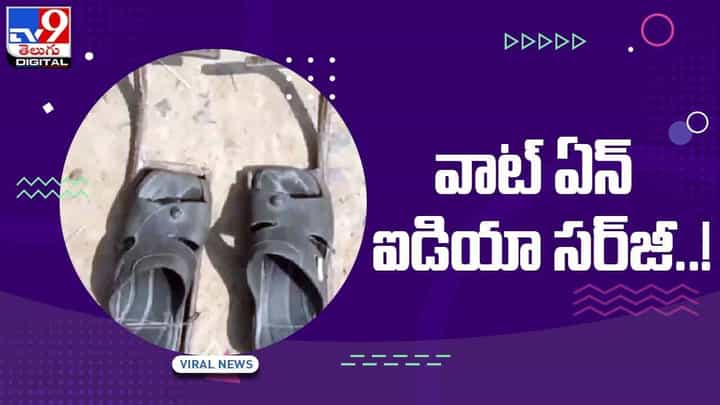 Viral Video: వారెవ్వా వాటే చెప్పులు..! వీటితో స్తంభాలు సింపుల్గా ఎక్కేయొచ్చు.. వీడియో Viral Video: వారెవ్వా వాటే చెప్పులు..! వీటితో స్తంభాలు సింపుల్గా ఎక్కేయొచ్చు.. వీడియో