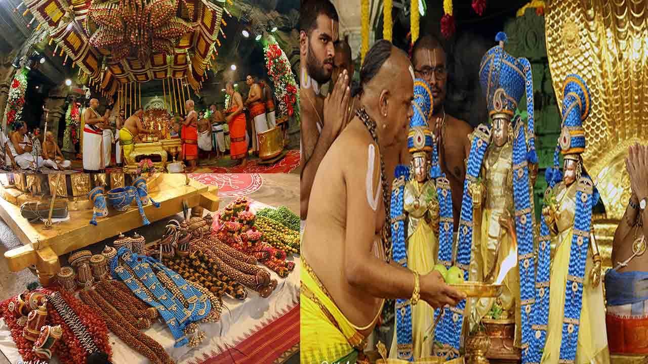 Snapana Tirumanjanam: భక్తులకు కనువిందు చేసిన శ్రీవారి స్నప‌న తిరుమంజ‌నం వేడుక‌..  తామరపువ్వులు మండపం