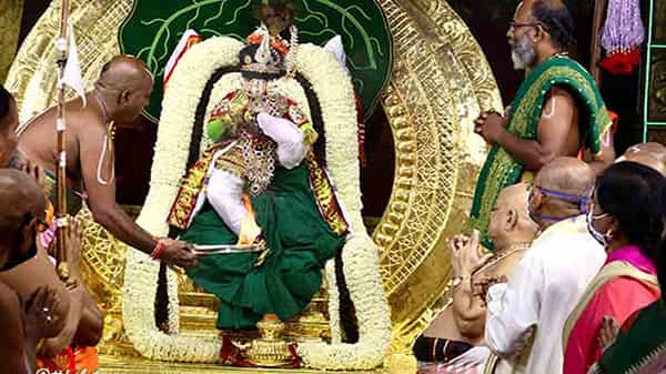 Brahmotsavam: వార్షిక బ్రహ్మోత్సవాల్లో ఏడురోజు.. చంద్రప్రభ వాహనంపై వటపత్రశాయి అలంకారంలో శ్రీ మలయప్ప