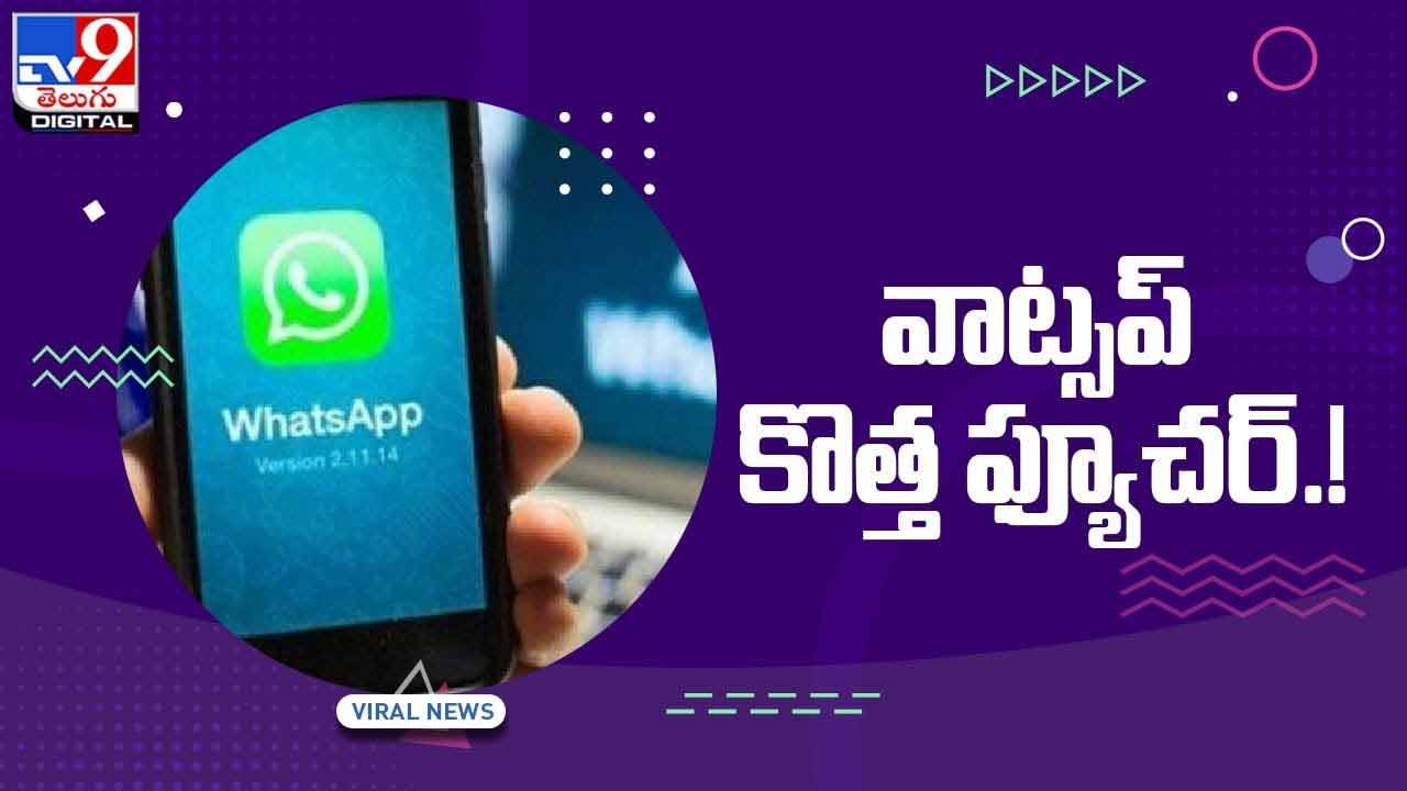WhatsApp New Feature: మరో అద్భుతమైన ఫీచర్‌ను తీసుకొస్తున్న వాట్సాప్‌.. వీడియో