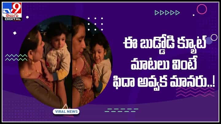 little boy cute words: ఈ బుడ్డోడి క్యూట్ మాటలు వింటే ఫిదా అవ్వక మానరు..! నెట్టింట వైరల్ అవుతున్న వీడియో... little boy cute words: ఈ బుడ్డోడి క్యూట్ మాటలు వింటే ఫిదా అవ్వక మానరు..! నెట్టింట వైరల్ అవుతున్న వీడియో...