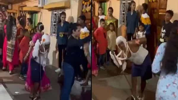 Viral Video: ఒళ్లంతా గాయాలు.. మెడలో సెలైన్ బాటిల్.. అయినా తగ్గేదే లే అంటూ పెళ్లి బరాత్లో దుబ్బ రేపాడు..!