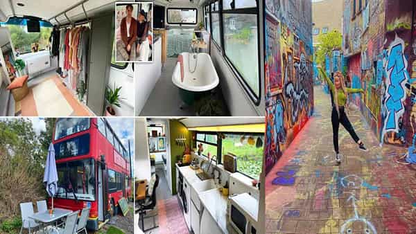 Double Decker Bus: ఇల్లు కొనలేక బస్సునే ఇల్లుగా మార్చుకున్న మోడల్.. అధునిక వసతులతో అందంగా అలంకరించిన వైనం..