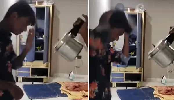 Viral Video: జుట్టుని హెయిర్ డ్రైకి బదులు కుక్కర్తో ఆరబెట్టుకుంటున్న యువకుడు.. ఇలాంటి ఐడియాలు ఎలా వస్తాయి అంటున్న నెటిజన్లు..