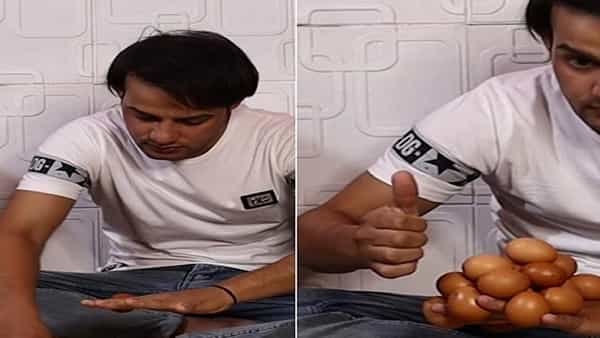 Viral video: మునివేళ్లపై 18 కోడిగుడ్లను బ్యాలెన్స్ చేసిన యువకుడు.. నెట్టింట్లో వైరల్గా మారిన వీడియో..
