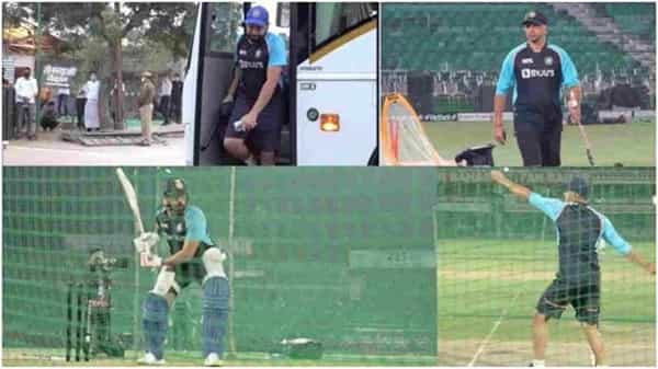 IND vs NZ: ద్రవిడ్ బౌలింగ్.. రోహిత్ బ్యాటింగ్.. నెట్టింట్లో వైరలవుతోన్న టీమిండియా ప్రాక్టీస్ వీడియో