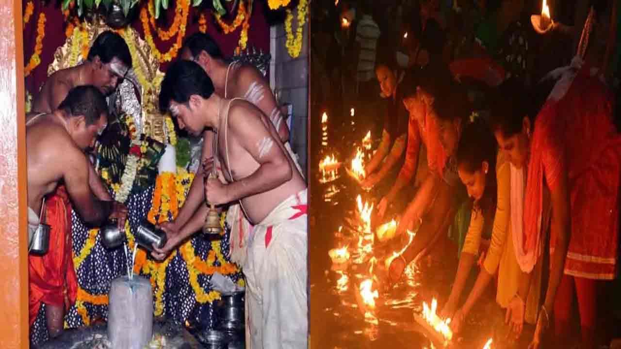 Karthika Pournami: కార్తీక పున్నమి వేళ.. పుణ్యక్షేత్రాల్లో ఆధ్యాత్మిక శోభ.. శివనామ స్మరణతో మార్మోరుగుతున్న ఆలయాలు