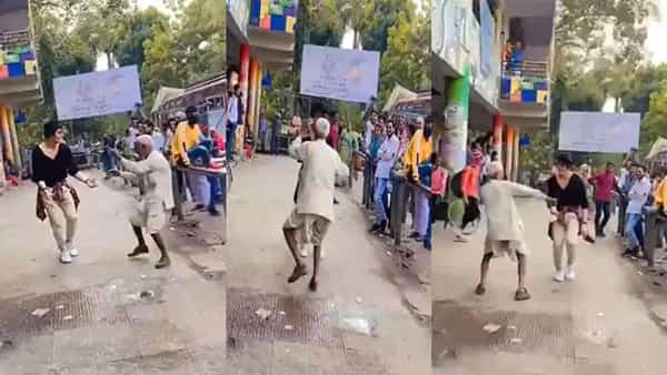 Viral Video: విదేశీ యువకుడితో కలిసి.. బాలీవుడ్ సూపర్ సాంగ్కు డ్యాన్స్ చేసిన తాత.. వీడియో వైరల్