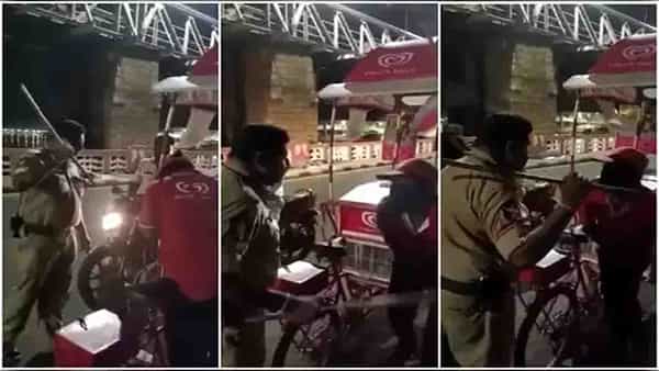 Police Over Action: ఫ్రెండ్లీ పోలీస్ అంటే ఇదేనా?.. ఐస్క్రీమ్ వెండర్పై లాఠీతో పోలీస్ జులుం.. వీడియో వైరల్తో నెటిజన్ల ఫైర్!