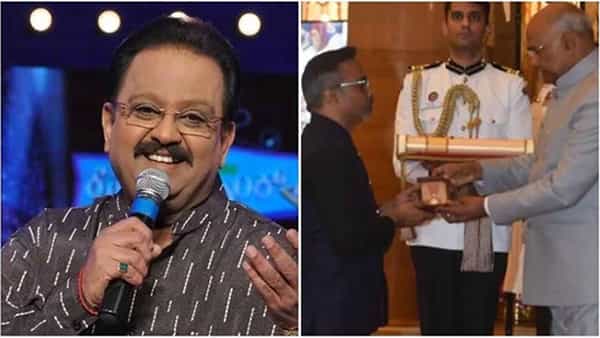 SP Balasubrahmanyam: మరణాంతరం ఎస్పీబీకి పద్మ విభూషణ్తో సత్కారం.. తండ్రి తరపున అవార్డు అందుకున్న తనయుడు చరణ్