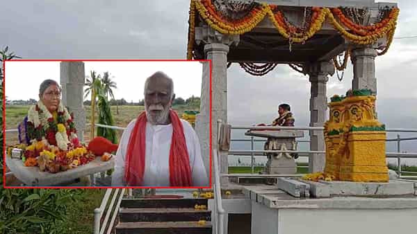 Statue of Wife: చనిపోయిన భార్యకు గుడి కట్టిన భర్త.. మండపంలో విగ్రహం ప్రతిష్టించి నిత్యం పూజలు.. ఎక్కడంటే?