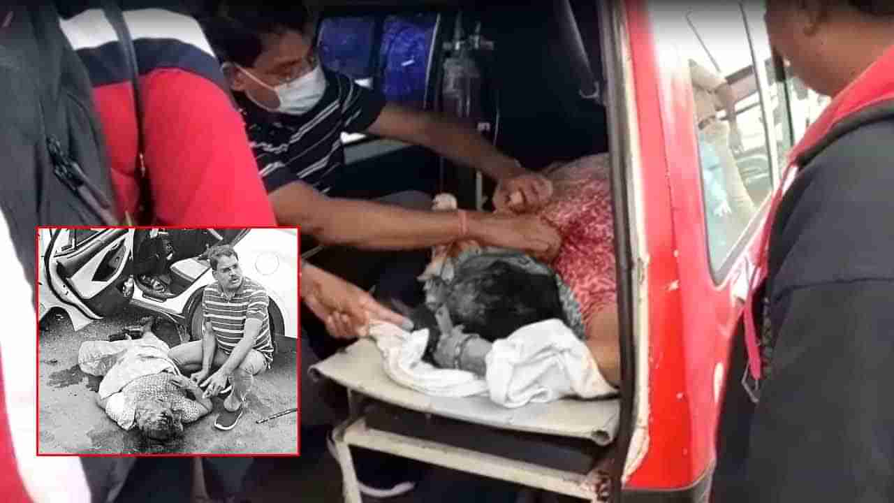 Car Accident: రోడ్డు ప్రమాదంలో తీవ్రంగా గాయపడిన భార్య.. బతికించుకునేందుకు ఆయన చేసిన చివరి ప్రయత్నం..