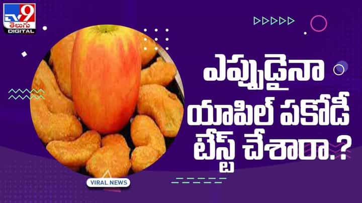 Apple Pakodi: ఎప్పుడైనా యాపిల్ పకోడీ టేస్ట్ చేశారా ?? వీడియో Apple Pakodi: ఎప్పుడైనా యాపిల్ పకోడీ టేస్ట్ చేశారా ?? వీడియో