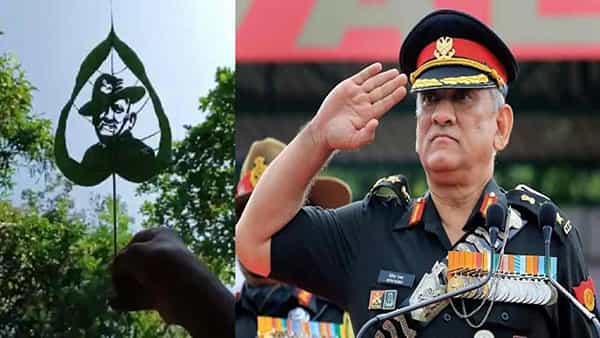Bipin Rawat: ఓ ఆర్టిస్టు బిపిన్ రావత్కు ఘన నివాళి.. రావి ఆకుపై రావత్ కళాకృతి ..దేశ భక్తి గీతం.. వీడియో వైరల్..