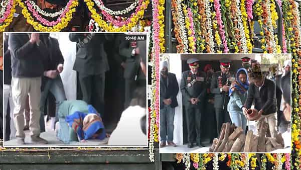 Chopper Crash Brigadier Lidder: నాన్నా నీకు ఇదే నా వందనం.. చివరి సంస్కారాలను నిర్వహించిన బ్రిగేడియర్ లిడ్డర్ కూతురు..