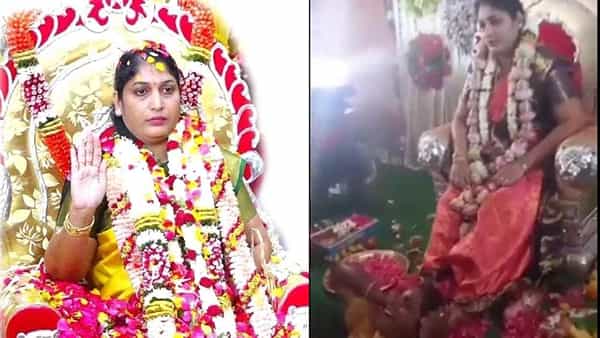 Viral: మార్కెట్లో కొత్త అమ్మవారు.. దర్శిస్తే సకల అరిష్టాలు పోతాయట.. పోటెత్తుతున్న జనం