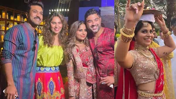 Ram charan & Upasana: దోమకొండ కోటలో ఘనంగా పెళ్లి వేడుకలు.. సందడి చేసిన రామ్ చరణ్, ఉపాసన.. ఫోటోస్ వైరల్..