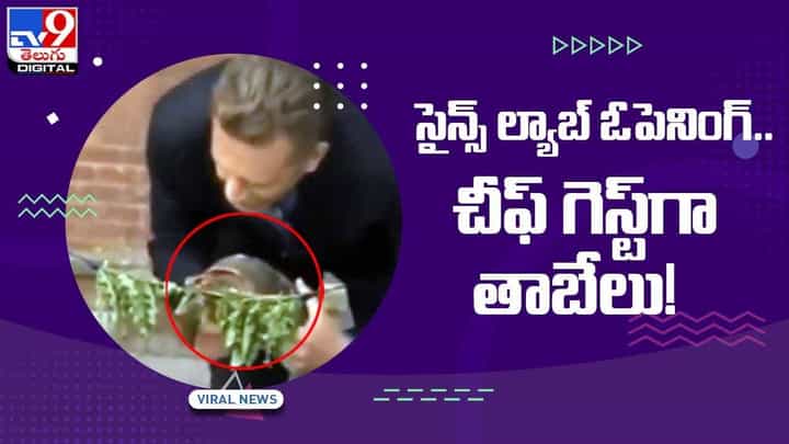 Viral Video: సైన్స్ ల్యాబ్ ఓపెనింగ్ !! చీఫ్ గెస్ట్గా తాబేలు !! వీడియో Viral Video: సైన్స్ ల్యాబ్ ఓపెనింగ్ !! చీఫ్ గెస్ట్గా తాబేలు !! వీడియో