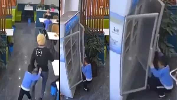 Viral Video: ఫ్రిడ్జ్ డోర్ ఓపెన్ చేసిన పిల్లాడు.. కట్ చేస్తే ఊహించని షాక్.. ఒళ్లు గగుర్పొడిచే వీడియో.!