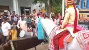 Viral Video: బరాత్‌లో పరుగులు పెట్టిన గుర్రం.. సోషల్ మీడియాలో నవ్వులు పూయిస్తున్న వీడియో..