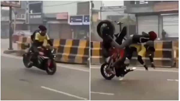 Viral Video: గర్ల్ఫ్రెండ్తో స్టంట్ చేస్తే ఇలాగే ఉంటది.. ముక్కు, మూతి పగిలిపోతాయి.. పరేషాన్ వీడియో..