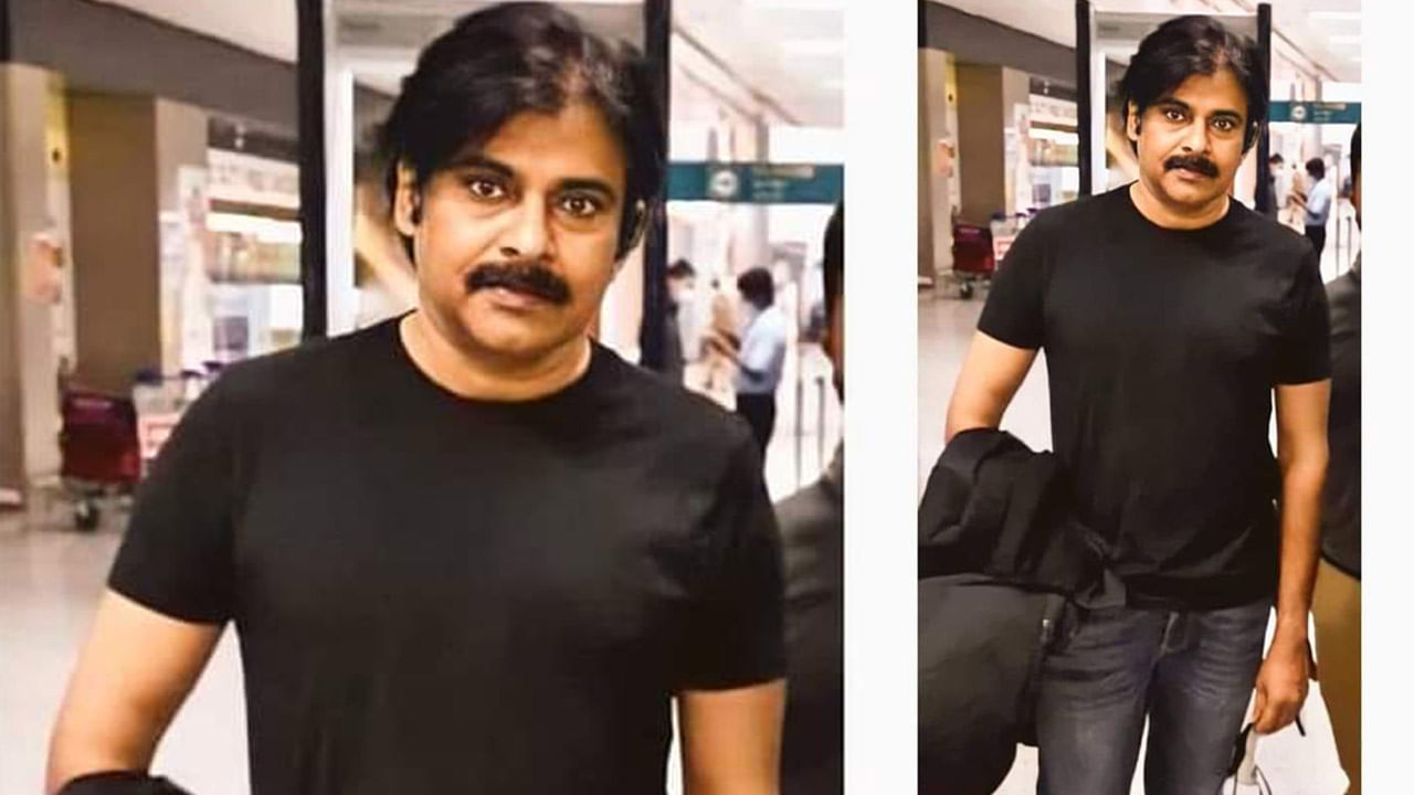 Pawan Kalyan: Pawan Kalyan who landed in Hyderabad from Russia .. Fans pay for the new look ..