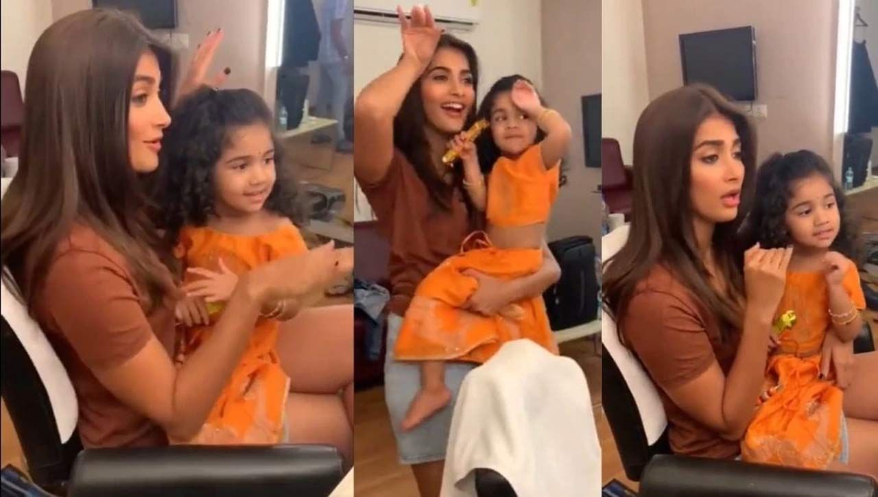 Pooja Hegde: Antonna Pooja created the doll step by step .. Deserving interesting video ..