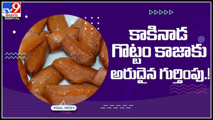 Kakinada Kaja Video: కాకినాడ గొట్టం కాజాకు అరుదైన గుర్తింపు.. నేటి తరం గుర్తించేలా.. వీడియో వైరల్ Kakinada Kaja Video: కాకినాడ గొట్టం కాజాకు అరుదైన గుర్తింపు.. నేటి తరం గుర్తించేలా.. వీడియో వైరల్