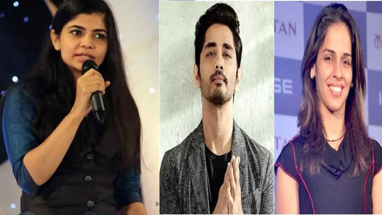 Singer Chinmayi: Hero Siddharth comments on Saina Nehwal.