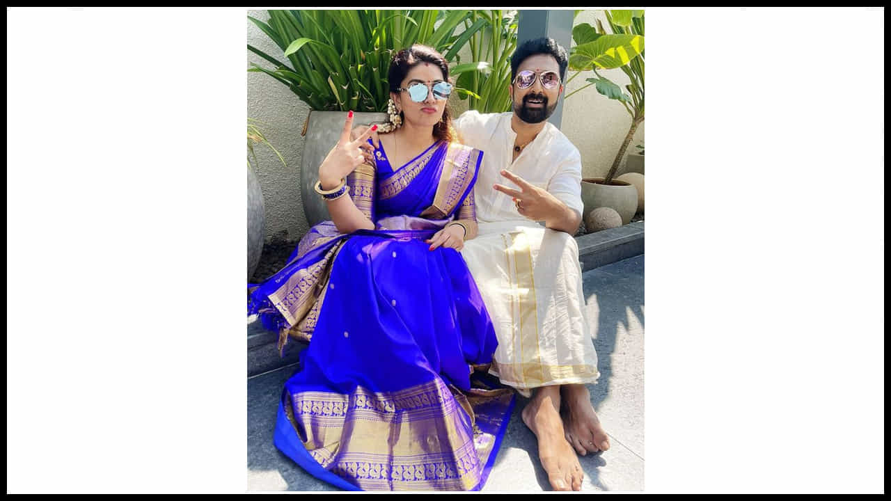 సంక్రాంతి సంబరాల్లో హీరోయిన్ స్నేహ ఫ్యామిలీ ఫొటోస్