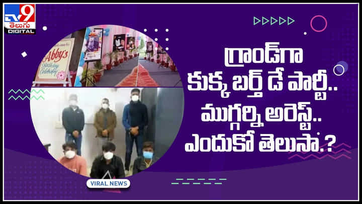 Dog birthday video: గ్రాండ్గా కుక్క బర్త్ డే పార్టీ.. ముగ్గరు అరెస్ట్.. ఎందుకో తెలుసా.? వైరల్ అవుతున్న వీడియో.. Dog birthday video: గ్రాండ్గా కుక్క బర్త్ డే పార్టీ.. ముగ్గరు అరెస్ట్.. ఎందుకో తెలుసా.? వైరల్ అవుతున్న వీడియో..
