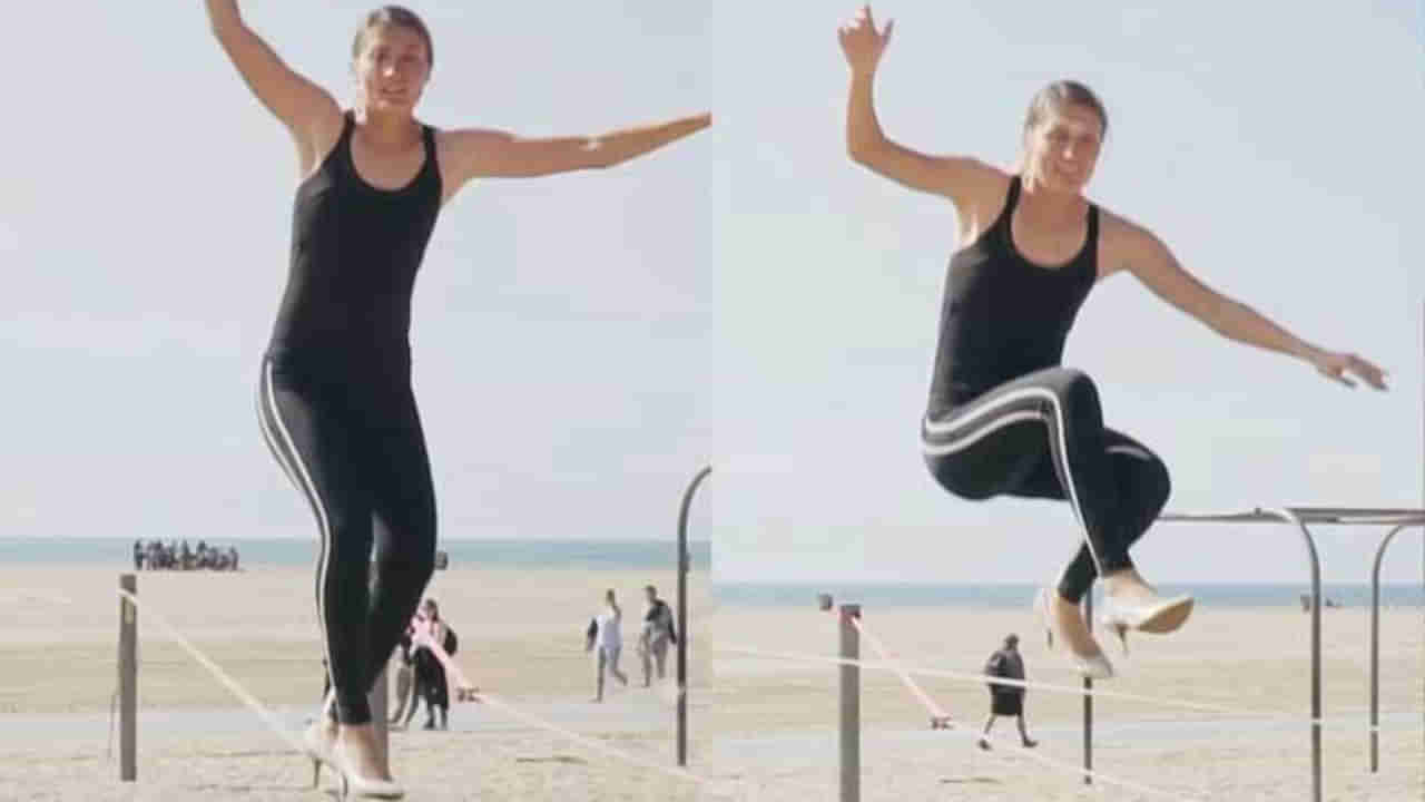 Viral Video: హై హీల్స్ ధరించి ఈ మహిళ చేసే విన్యాసం చూస్తే నోరెళ్ల బెట్టడం ఖాయం..