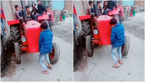 Viral Video: ఆ బాలుడు అలవోకగా ట్రాక్టర్ ఎత్తేశాడు.. వీడియో చూస్తే నమ్మలేకపోతారు..?