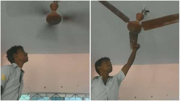 Viral video: అతడికి ఎంత ధైర్యం.. హై స్పీడ్లో తిరుగుతున్న ఫ్యాన్ను ఏ చేశాడంటే..