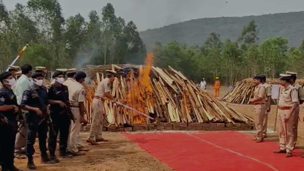 Andhra Pradesh: దేశంలోనే ఫస్ట్ టైమ్.. 2 లక్షల కేజీల మత్తుకు నిప్పు పెట్టిన ఏపీ పోలీస్ బాస్