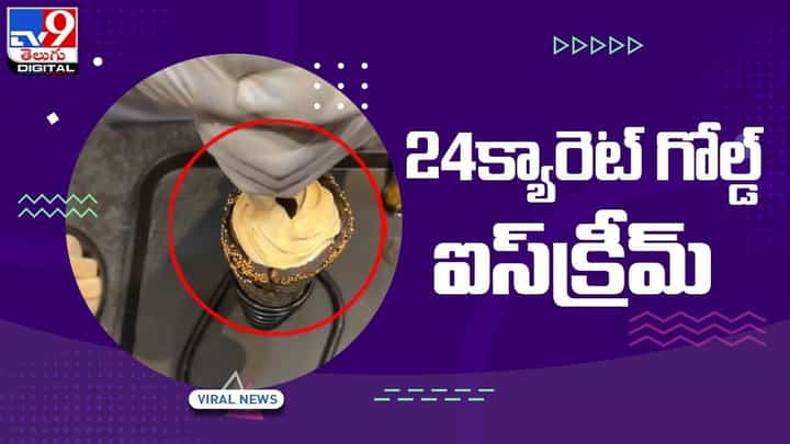 24క్యారెట్ గోల్డ్ ఐస్క్రీమ్ !! తినాలంటే, ఎక్కడికో పోనక్కరలేదు.. వీడియో 24క్యారెట్ గోల్డ్ ఐస్క్రీమ్ !! తినాలంటే, ఎక్కడికో పోనక్కరలేదు.. వీడియో
