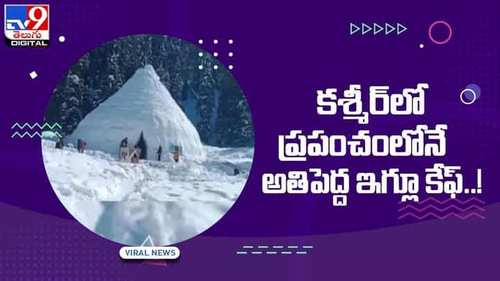 Igloo Cafe: కశ్మీర్లో ప్రపంచంలోనే అతిపెద్ద ఇగ్లూ కేఫ్ !! వీడియో Igloo Cafe: కశ్మీర్లో ప్రపంచంలోనే అతిపెద్ద ఇగ్లూ కేఫ్ !! వీడియో
